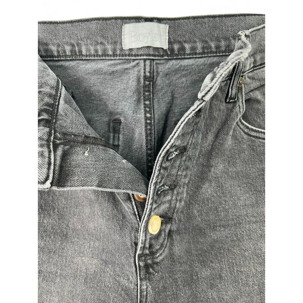 BOYISH 28 Rickey flare leg jeans in black 32" inseam Button Fly Flare  Revolve - Picture 7 of 13